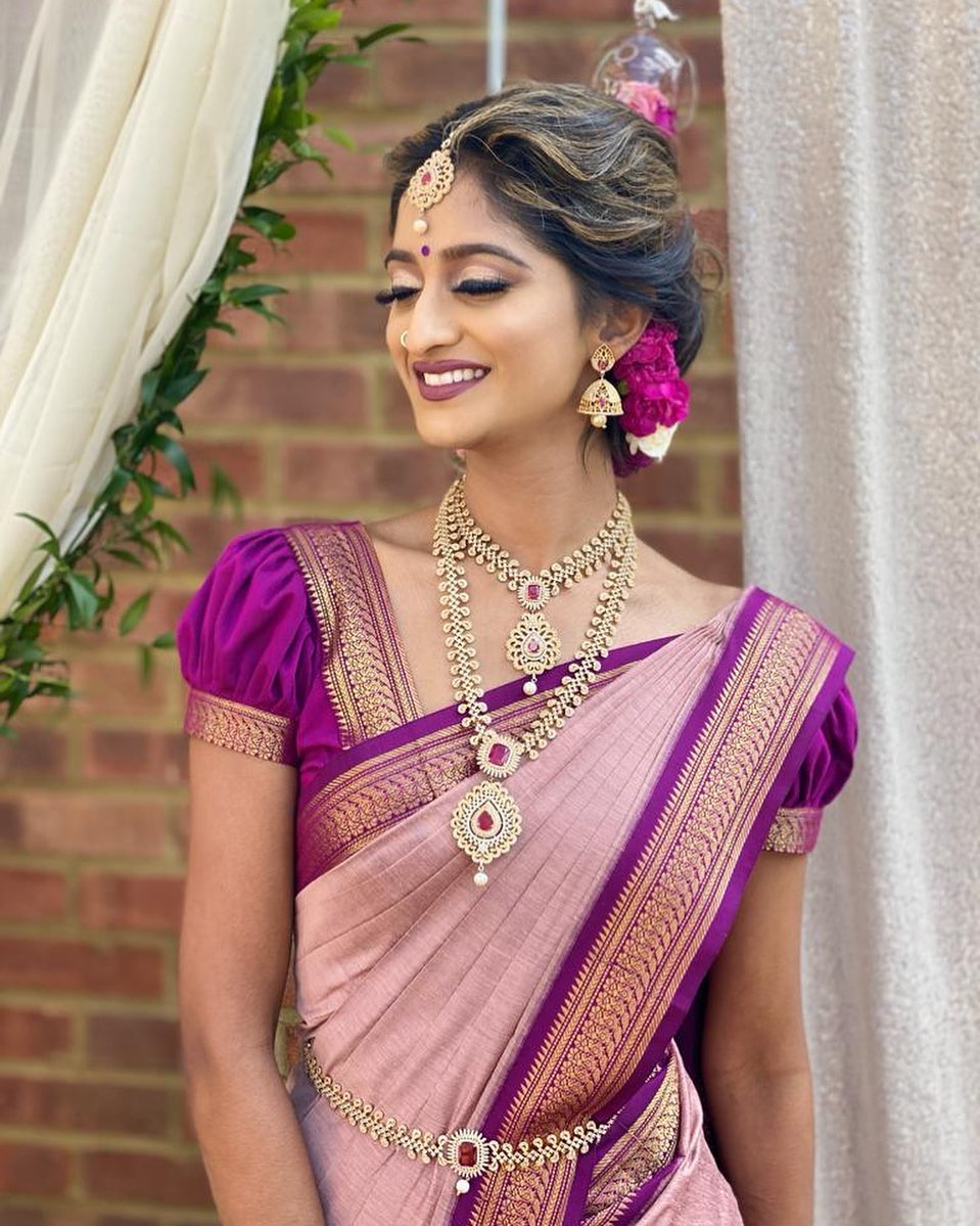 Liklee Amazing Pink Soft Silk Saree with Unique Blouse Piece