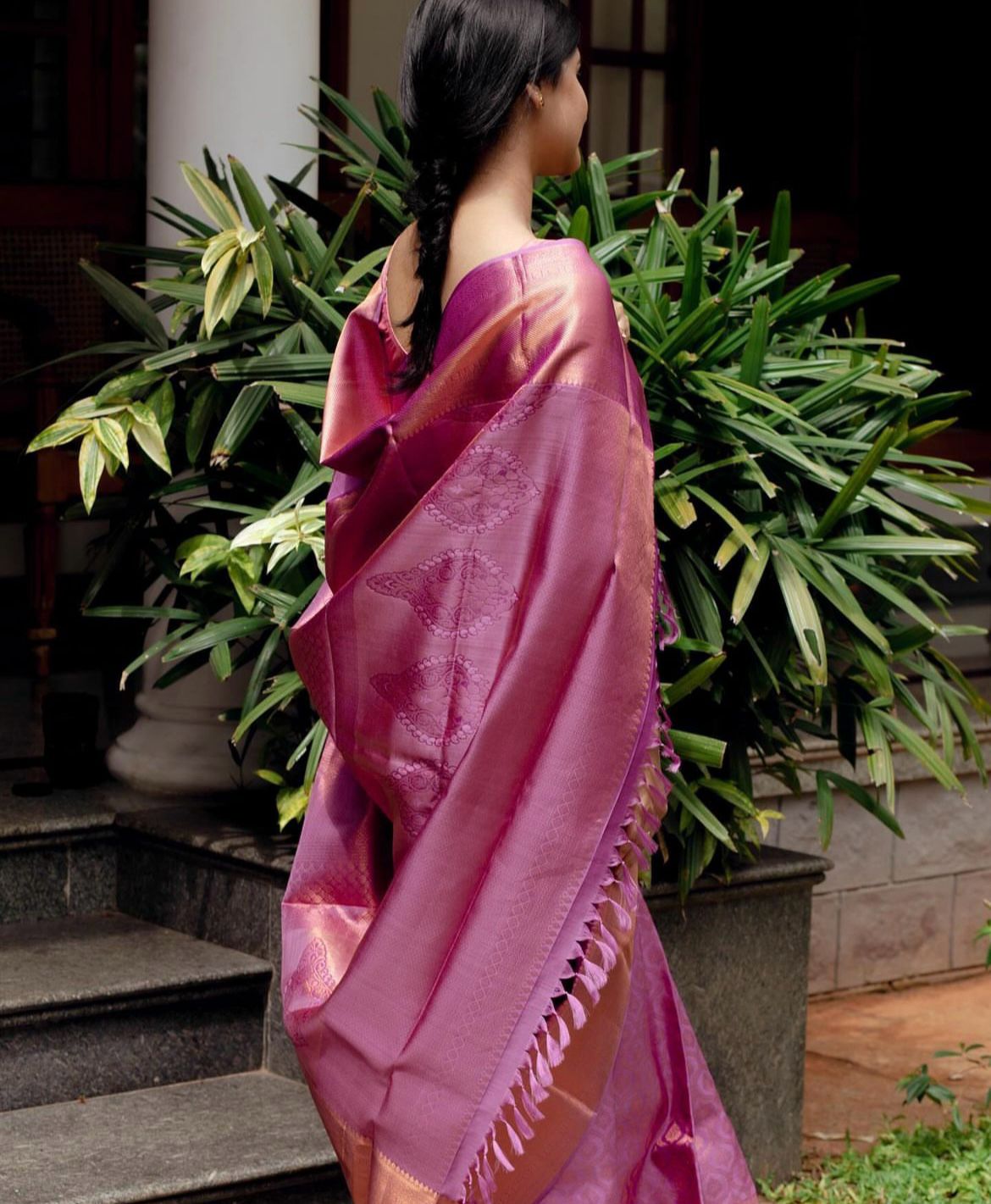 Liklee Pink Bewitching Soft Silk Saree with Classic Blouse Piece