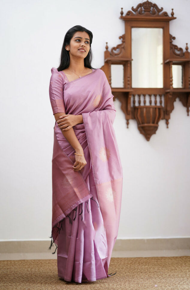 Liklee Onion Pink Designer saree for women | party wedding indian saree