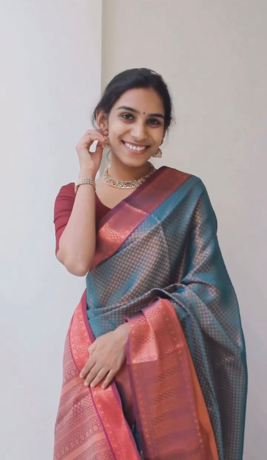 Liklee Wonderful Blue Soft Silk Saree with Evanescent Blouse