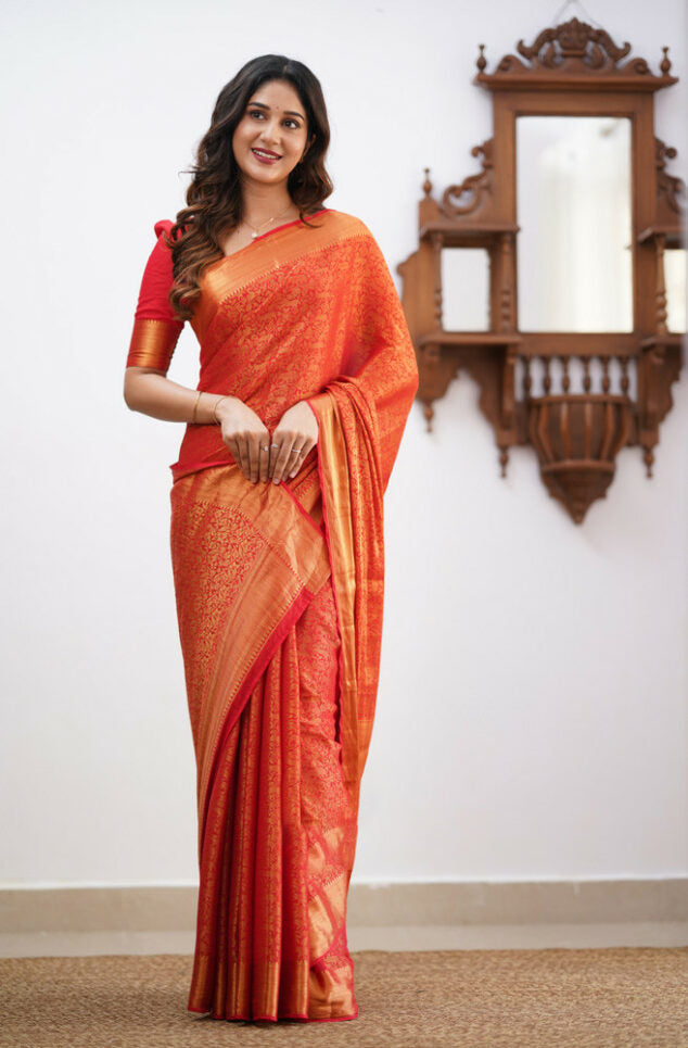 Liklee Red Designer saree for women | party wedding indian saree