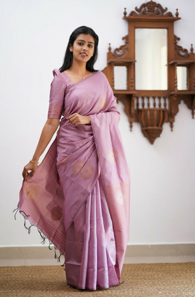 Liklee Onion Pink Designer saree for women | party wedding indian saree